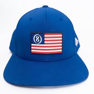 Branded Bills Snapback‎ Hat Mens Blue American Flag Golf Flexfit 110